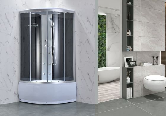 شراء حاوية دش الحمام الأسود 6mm 900x900x1900mm online manufacture