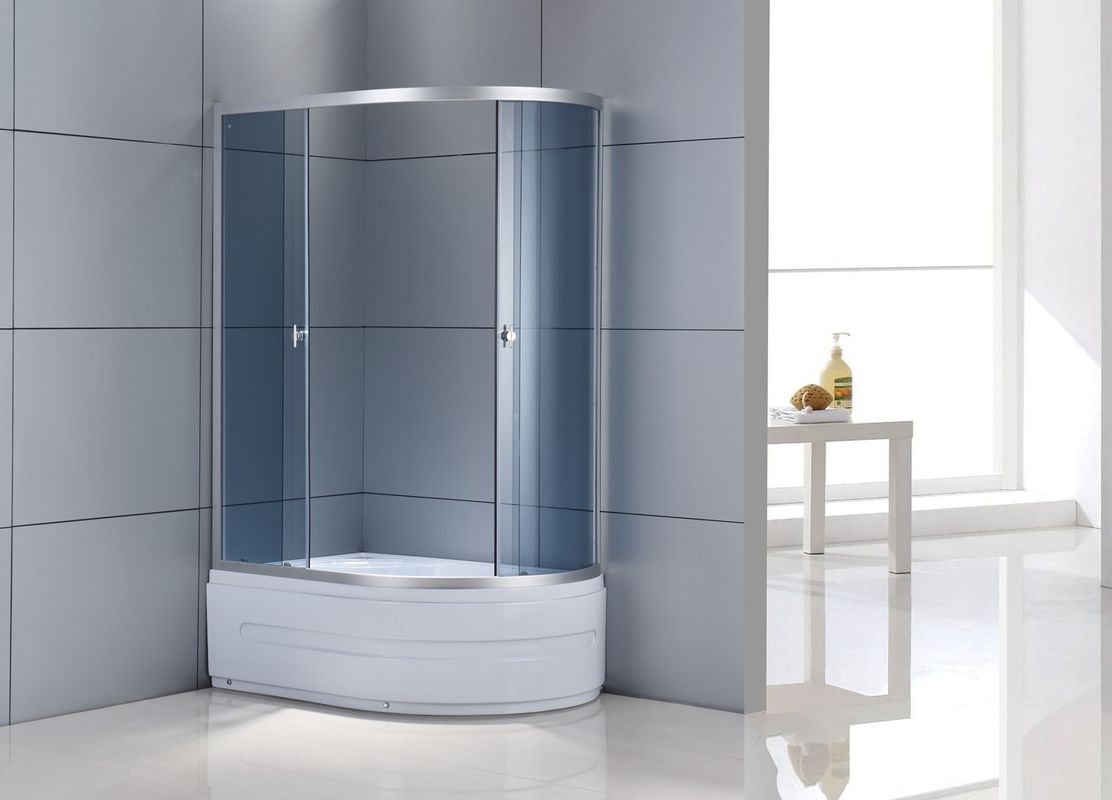 كبائن الاستحمام المصنوعة من الألومنيوم ذات الإطار الذاتي للحمامات الصغيرة 4 مم 1200 × 800 × 1960 مم